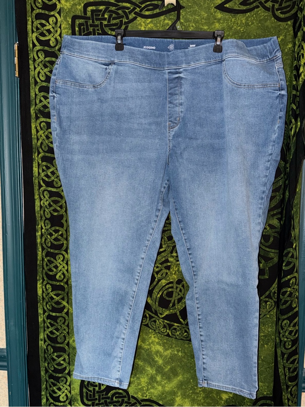 St. John's Bay Light Blue Stretch Plus-Size Jeggings